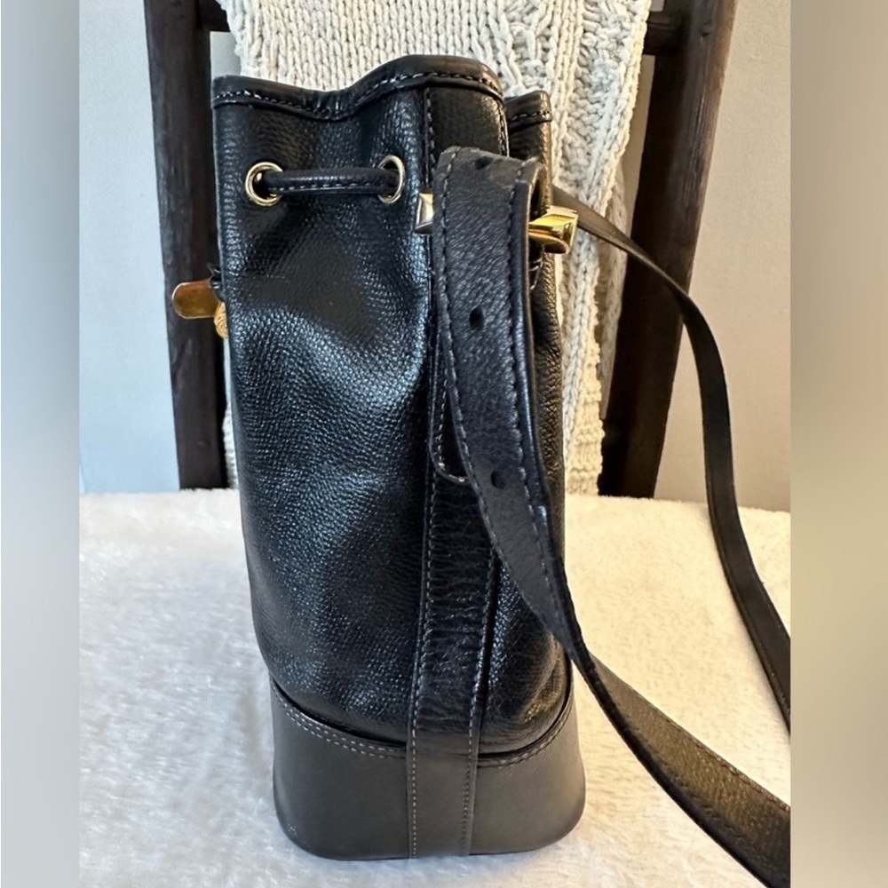 LOEWE Shoulder Bag Crossbody Backt Anagram Lamb Leather Black - Picture 4 of 8
